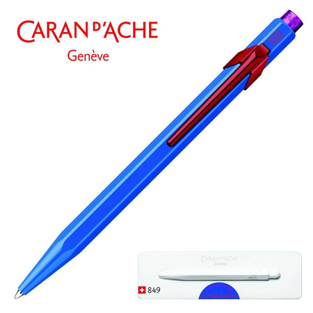 Długopis automatyczny Caran d`Ache 849 Claim Your Style Ed2 Cobalt Blue M