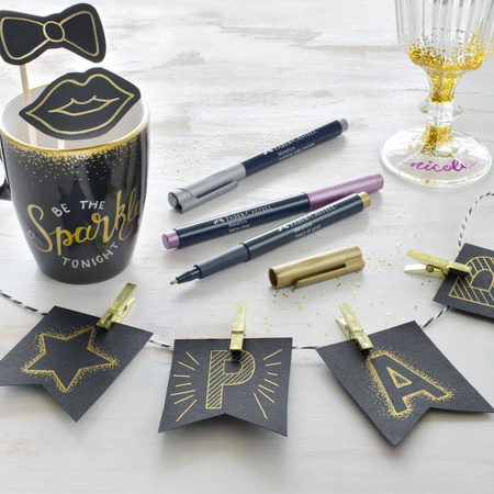 Pisaki metaliczne Faber Castell Metallic 12 kolorów