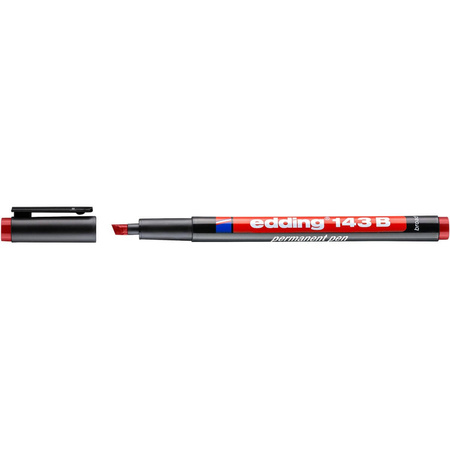 Foliopis Edding OHP - rozmiar B 1-3 mm końcówka ścięta czerwony