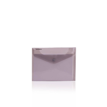 Teczka kopertowa na zatrzask Donau A6 plastikowa dymny