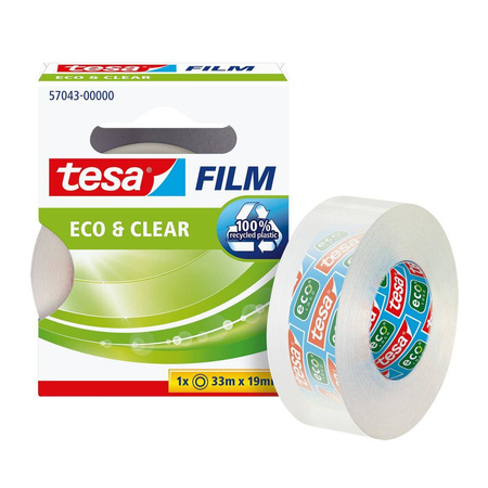 Taśma klejąca biurowa Tesafilm Eco Clear 33m x 19mm