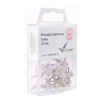 Pinezki do tablic Victory Office białe