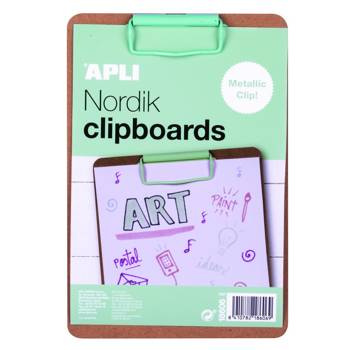 Podkładka z klipsem A5 Apli Nordik pastelowy niebieski