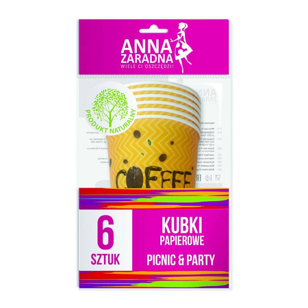 Kubki papierowe Anna Zaradna 200ml