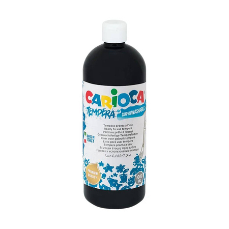 Farba tempera Carioca 1000ml czarna