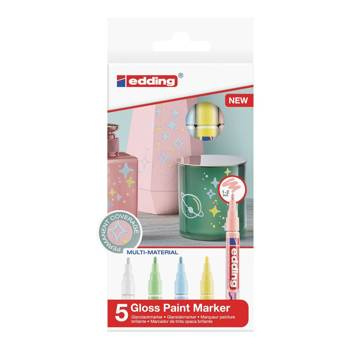 Marker olejowy Edding kreatywny pastelowy 5 kolorów