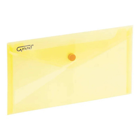 Teczka kopertowa na zatrzask Grand ZP-046 225x124mm żółty
