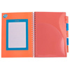 Kołozeszyt A4 w kratkę 200 stron Pukka Pad Project Book Neon pomarańczowy