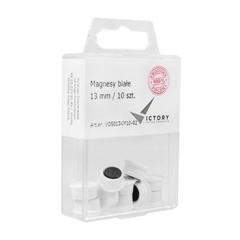 Magnesy Victory Office okrągłe średnica 13mm biały