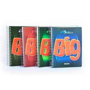 Kołonotatnik A5 160 kartek kratka Mintra Big czerwony