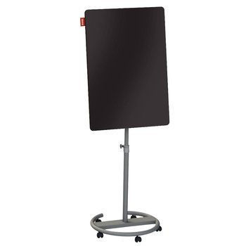 Flipchart mobilny szklany Memobe Cirlce 70x100x220cm czarny