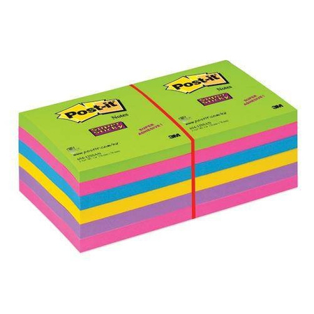 Karteczki samoprzylepne w linie 100x100mm Post-it Super Sticky Ultra 675-6SSUC - 6 sztuk