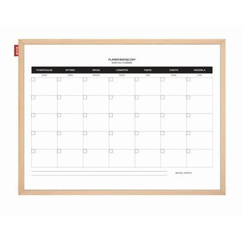 Planer miesięczny magnetyczny suchościeralny 60x40 cm Memobe