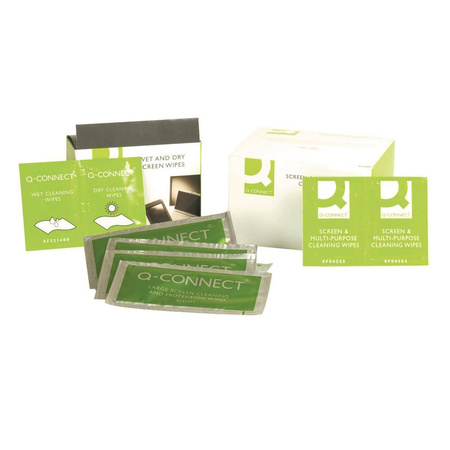 Ściereczki do czyszczenia ekranów TFT/LCD Q-Connect 2 x 20 sztuk
