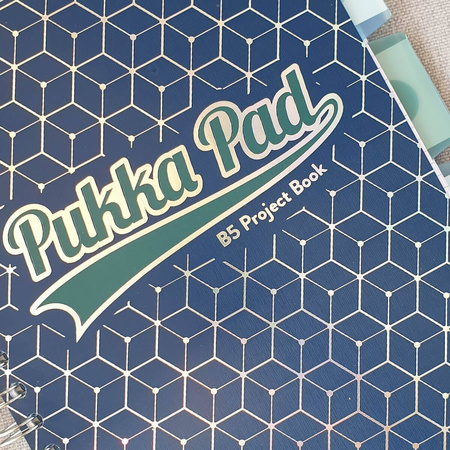 Kołozeszyt A5 w kratkę 200 stron Pukka Pad Glee Project Book niebieski