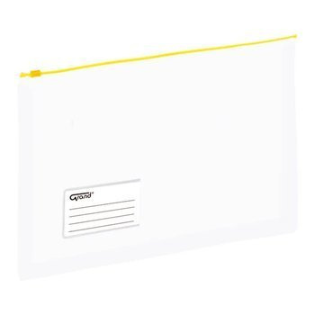 Torebka z suwakiem Grand EC011B A4 żółty