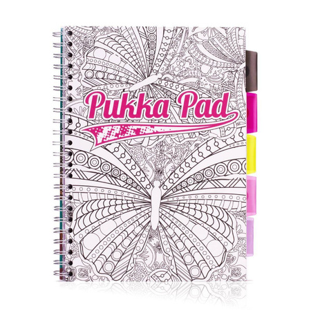 Kołozeszyt A4 w linie Pukka Pad Project Book Color In