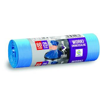 Worki na śmieci uniwersalne Anna Zaradna 60l