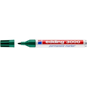 Marker permanentny Edding 3000 końcówka okrągła zielony