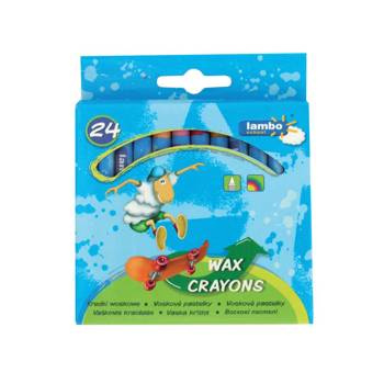 Kredki woskowe Lambo School 24 kolory