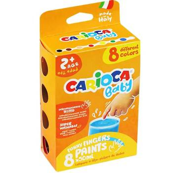 Farba do malowania palcami Carioca Baby 50ml 8 kolorów