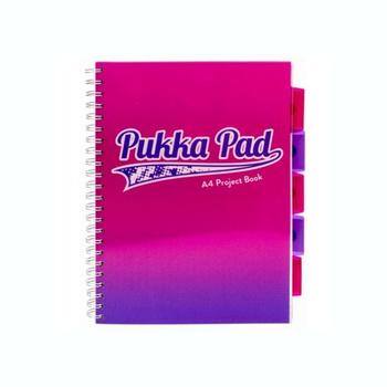 Kołozeszyt A4 w kratkę Pukka Pad Project Book Fusion różowy