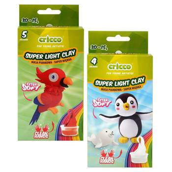 Masa piankowa Cricco zestaw mini 30g papuga pingwin