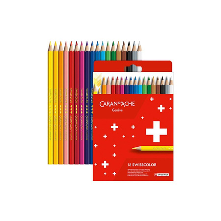 Kredki Caran d`Ache Swisscolor 18 kolorów