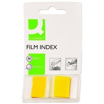 Zakładki indeksujące Q-Connect 25x43.7mm 50 kartek żółty