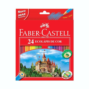 Kredki ołówkowe FaberCastell 24 kolory z temperówką