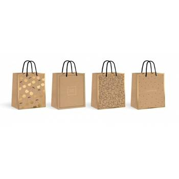 Torba prezentowa Kraft Gold średnia