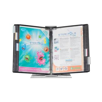 Biurkowy system prezentacyjny Tarifold A4 + 10 paneli prezentacyjnych czarnych