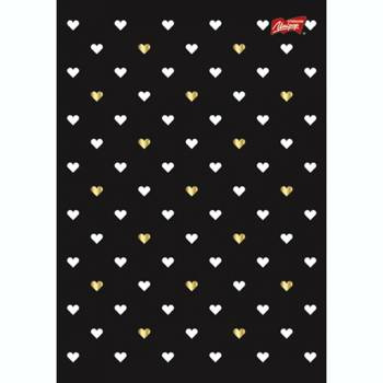 Zeszyt A5 w kratkę 60 kartek laminowany Golden Love Unipap