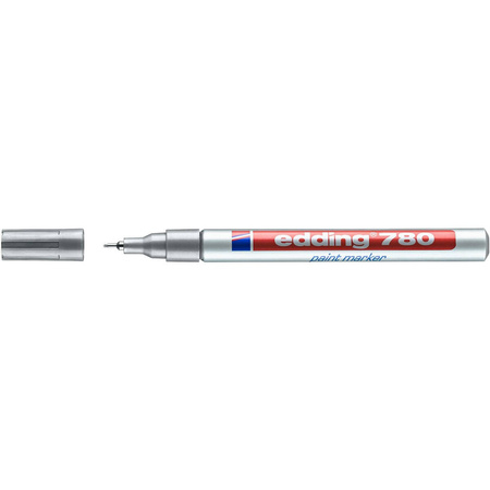 Marker lakierowany Edding 0.8mm srebrny