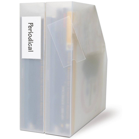 Kieszeń samoprzylepna 3L na etykiety 12 sztuk + etykieta 35x75mm