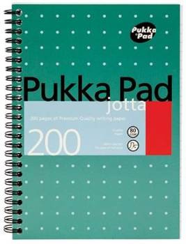 Kołozeszyt A5 w kratkę 200 stron Pukka Pad Jotta Metallic