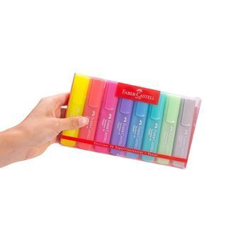 Zakreślacze pastelowe Faber Castell Textliner 1546 8 sztuk