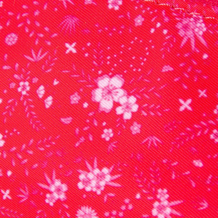 Piórnik tuba Oxford Floral ciemno różowy