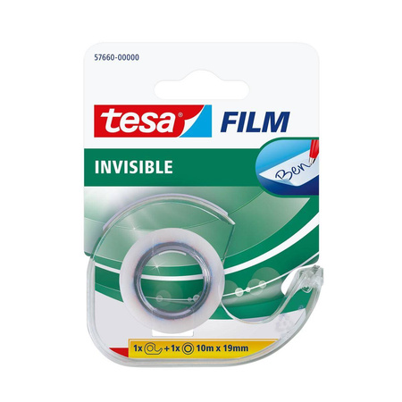 Taśma biurowa Tesafilm Invisible z dyspenserem 10m x 19mm