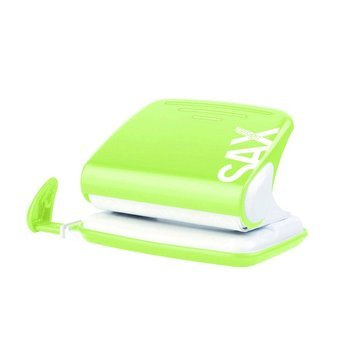 Dziurkacz Sax 318 (20 kartek) jasnozielony