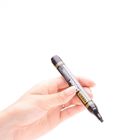 Marker permanentny Pentel N860 ścięty czarny