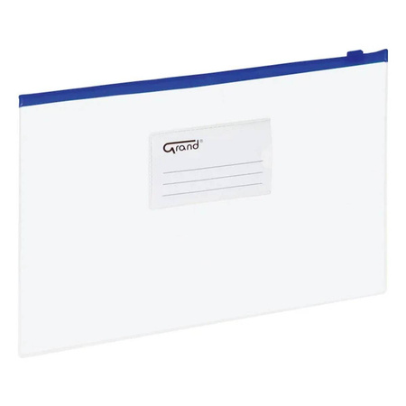 Torebka z suwakiem Grand EC007B A5 niebieski