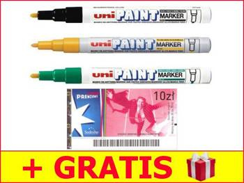 8 Zestaw 12 x Marker olejowy Uni PX-21 + bon SODEXO GRATIS! czerwony