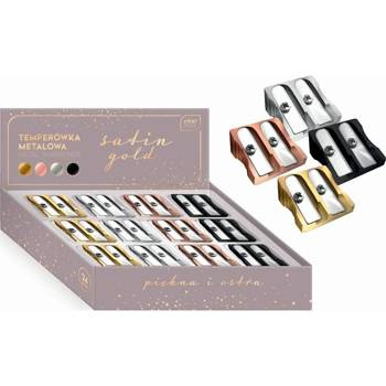 Temperówka metalowa podwójna Satin Gold