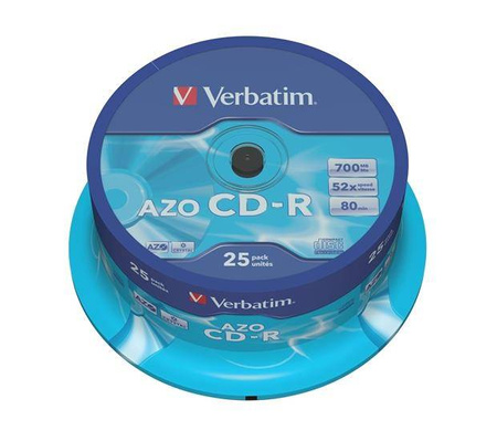 Płyta Verbatim CD-R 700MB Azo cake 25 sztuk