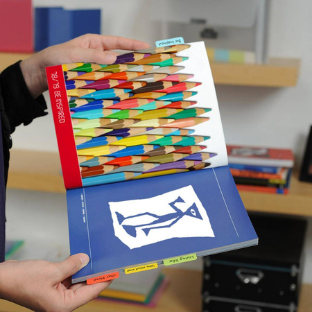 Zakładki indeksujące 3L dwustronne 24 sztuki 12x40mm