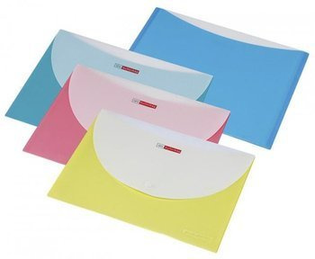 Koperta Panta Plast A4 2 kieszenie plastikowa  niebieski