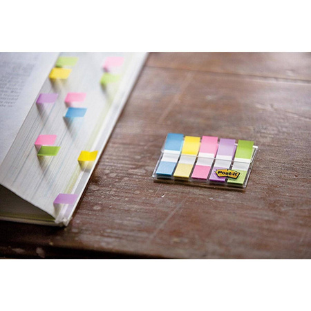 Zakładki indeksujące Post-it 3M 5x20 kartek 12x43mm