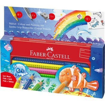 Kredki ołówkowe Faber Castell Zestaw do malowania Underwater World Jumbo