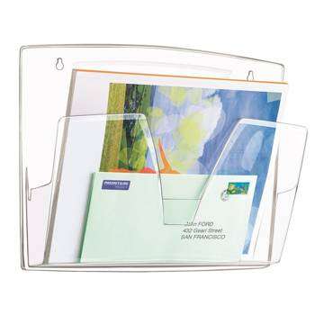 Zestaw trzech półek Cep mocowany na ścianie dymny